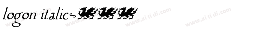 logon italic字体转换 logon italic字体转换